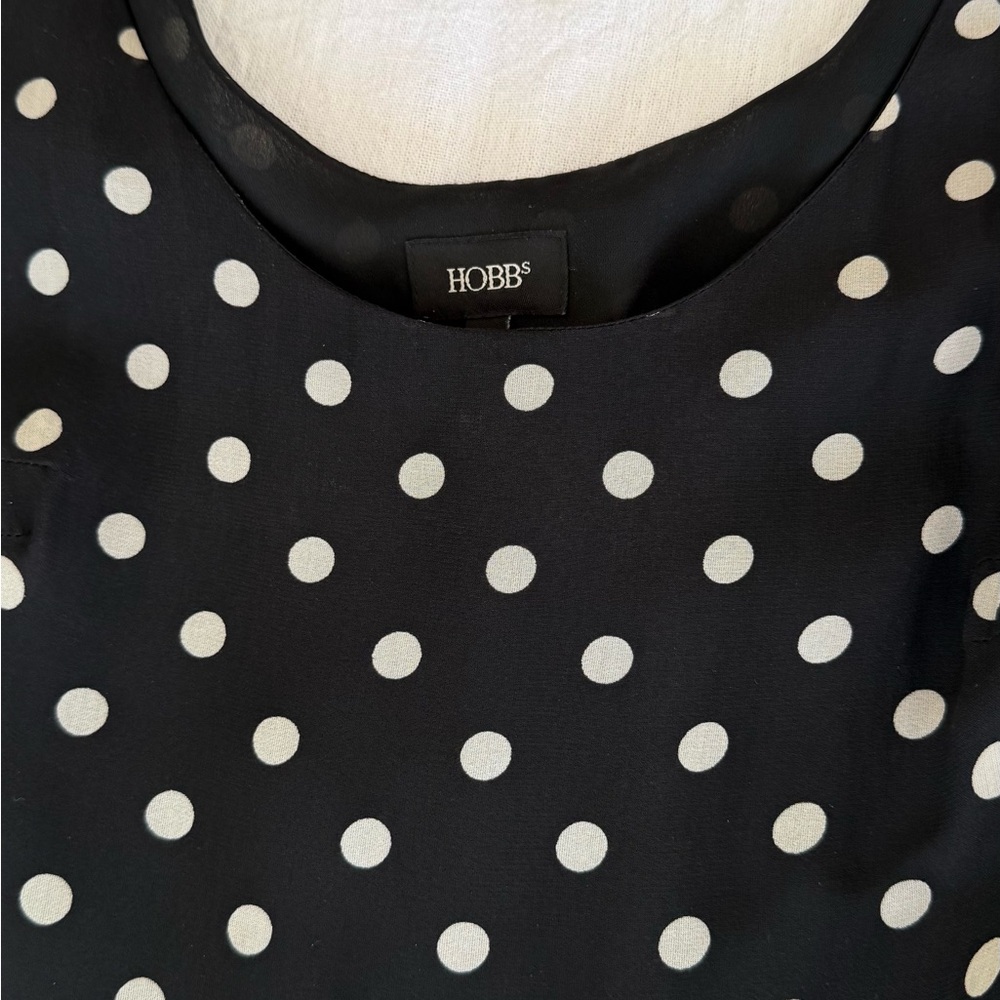 Hobbs Black and White Polka Dot Dress